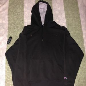 mens XL black champion hoodie